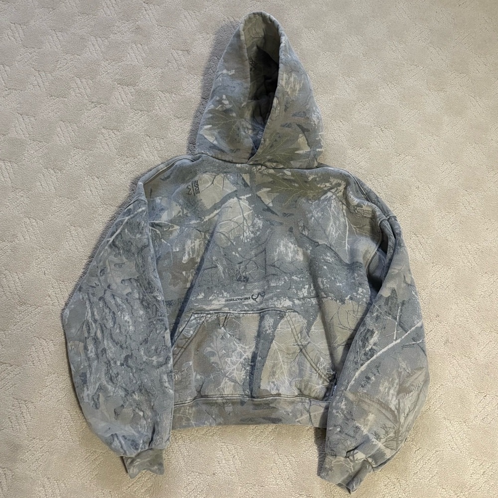 Gray Camouflage Hooded Sweatshirt - Men